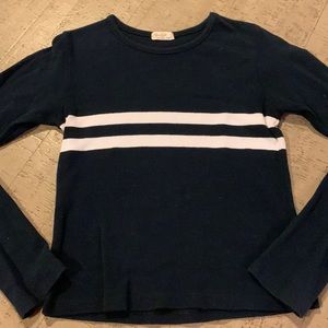 Cute Striped Blue Long Sleeve Top from Brandy Melville (John Galt) Size …